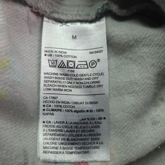 Old Navy Womens Christmas Cat Lounge Pants Medium Elastic Waist Flannel - Picture 6 of 6